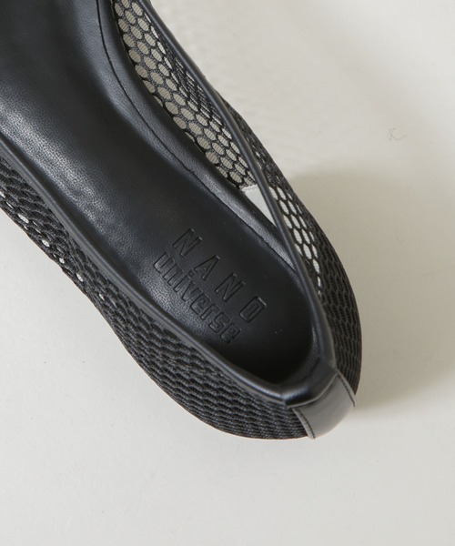 NANO universe（ナノユニバース）の「メッシュフラットパンプス（パンプス・レディース・ブラック/ホワイト・37/36/38）」の11枚目の写真