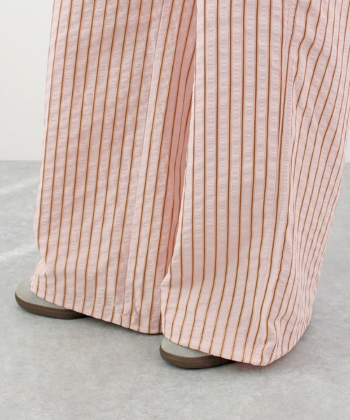 ABYS（アビス）の「【ドロスト付き】ポコポコ ストライプ カーゴパンツ（カーゴパンツ・レディース・ブルー/ピンク/ホワイト・MEDIUM/LARGE）」の14枚目の写真