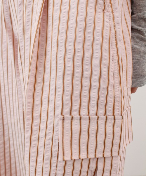 ABYS（アビス）の「【ドロスト付き】ポコポコ ストライプ カーゴパンツ（カーゴパンツ・レディース・ブルー/ピンク/ホワイト・MEDIUM/LARGE）」の16枚目の写真