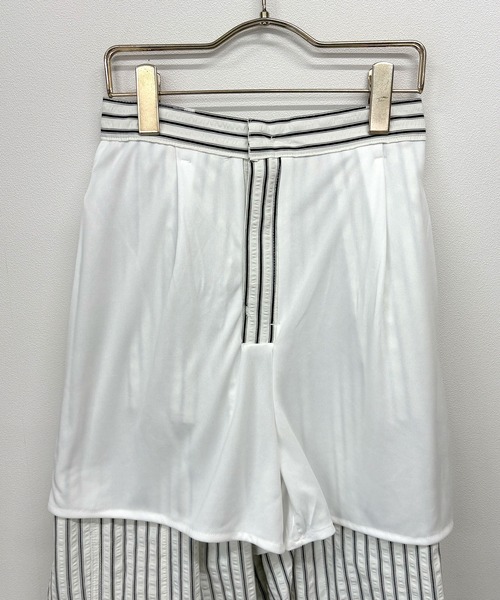 ABYS（アビス）の「【ドロスト付き】ポコポコ ストライプ カーゴパンツ（カーゴパンツ・レディース・ブルー/ピンク/ホワイト・MEDIUM/LARGE）」の12枚目の写真