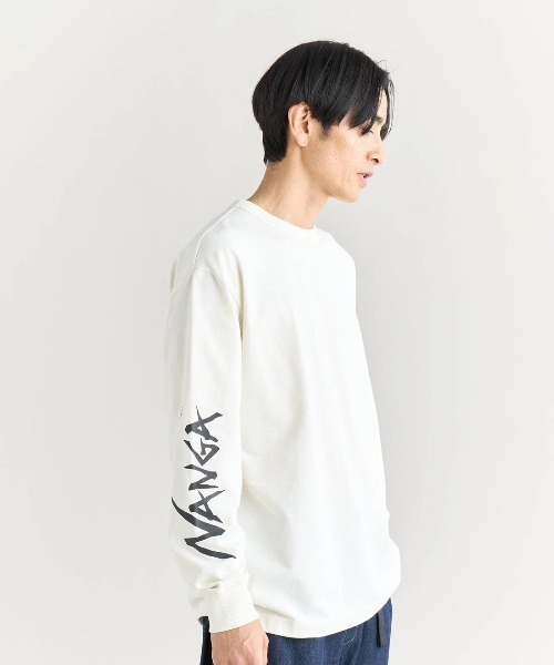 NANGA(ナンガ)の「NANGA/ナンガ ECO HYBRID SLV LOGO L/S TEE(Tシャツ/カットソー・メンズ・ホワイト/ブラック・MEDIUM/LARGE/X-LARGE)」の14枚目の写真