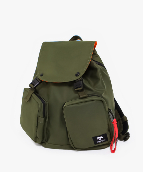 GEECOON(ジークーン)の「ナイロンデュアルポケットユーティリティバックパック GEE238-704 カーキ(バックパック/リュック・メンズ・その他・FREE)」の1枚目の写真