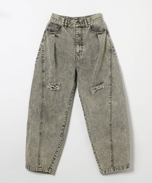 BAYFLOW（ベイフロー）の「【EF(エフ)】デニムボリュームパンツ（WOMEN）（デニムパンツ・レディース・インディゴブルー/グレー・FREE）」の14枚目の写真