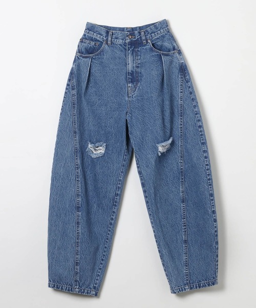 BAYFLOW（ベイフロー）の「【EF(エフ)】デニムボリュームパンツ（WOMEN）（デニムパンツ・レディース・インディゴブルー/グレー・FREE）」の15枚目の写真