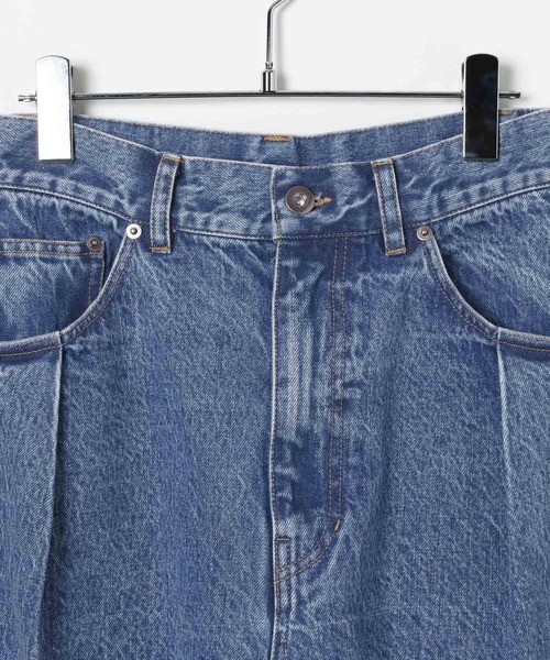 BAYFLOW（ベイフロー）の「【EF(エフ)】デニムボリュームパンツ（WOMEN）（デニムパンツ・レディース・インディゴブルー/グレー・FREE）」の17枚目の写真