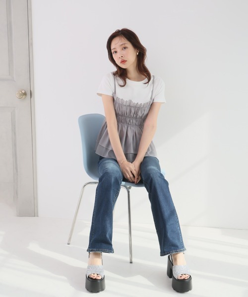 VIVIAN(ヴィヴィアン)の「厚底チャンキーヒールストラップサンダル ZOZOTOWN+オフィシャルサイト限定商品(サンダル・レディース・シルバー系その他5/ブラック×グレー・S/M/L)」の17枚目の写真