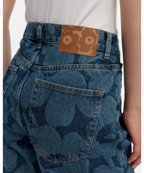 marimekko（マリメッコ）の「【Maridenim】Marssi Unikko / Short  pants（デニムパンツ・レディース・サックスブルー・25inch/26inch/27inch/28inch/29inch/30inch）」の4枚目の写真
