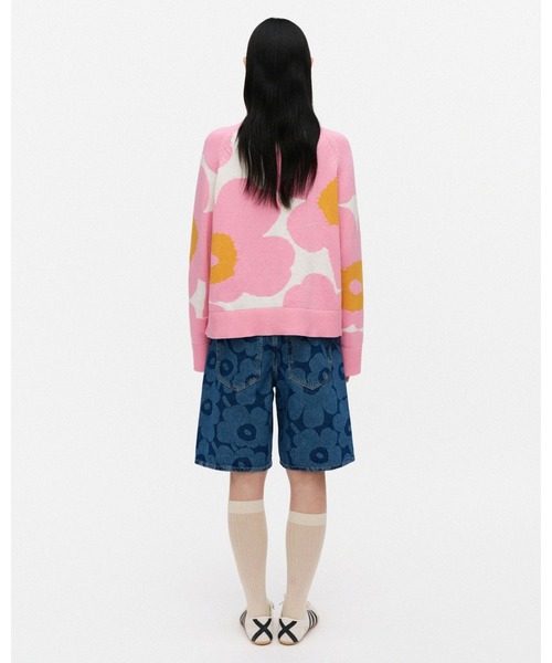 marimekko(マリメッコ)の「【Maridenim】Marssi Unikko / Short pants(デニムパンツ・レディース・サックスブルー・25inch/26inch/27inch/28inch/29inch/30inch)」の7枚目の写真