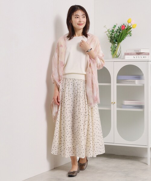 ITS'DEMO（イッツデモ）の「フラワーデザインストール（ストール/ショール・レディース・ブルー系/グリーン系その他2/ピンク系5・00）」の4枚目の写真