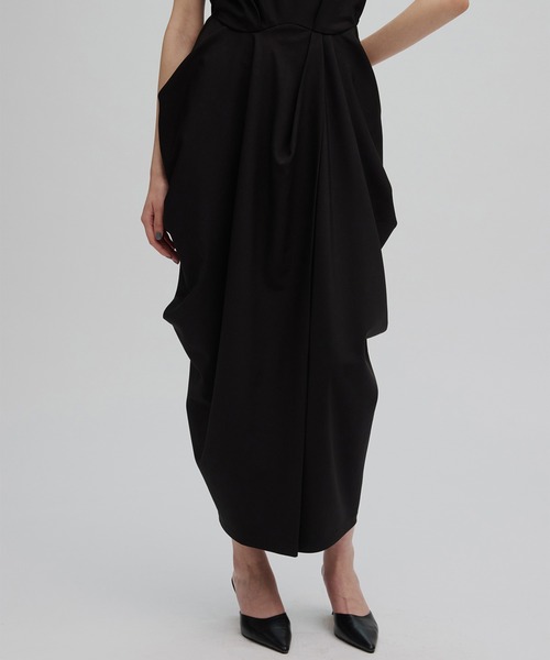 Ameri（アメリ）の「2WAY CONSTRUCTIVE RIBBON DRESS（ドレス・レディース・インディゴブルー/ブラック/ブラウン・MEDIUM/SMALL）」の10枚目の写真