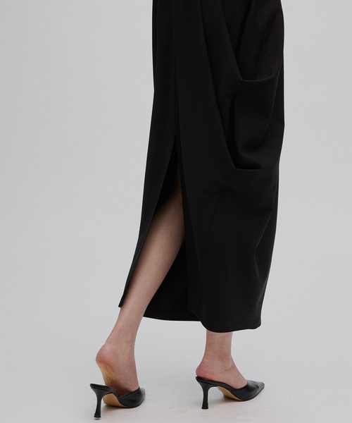 Ameri（アメリ）の「2WAY CONSTRUCTIVE RIBBON DRESS（ドレス・レディース・インディゴブルー/ブラック/ブラウン・MEDIUM/SMALL）」の11枚目の写真