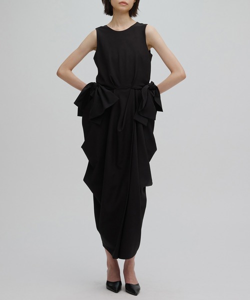 Ameri（アメリ）の「2WAY CONSTRUCTIVE RIBBON DRESS（ドレス・レディース・インディゴブルー/ブラック/ブラウン・MEDIUM/SMALL）」の14枚目の写真