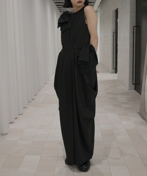 Ameri（アメリ）の「2WAY CONSTRUCTIVE RIBBON DRESS（ドレス・レディース・インディゴブルー/ブラック/ブラウン・MEDIUM/SMALL）」の16枚目の写真