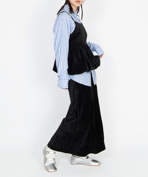 PUNYUS（プニュズ）の「キャンディストライプシャツ（シャツ/ブラウス・レディース・グリーン/イエロー/ブルー・1/2/3/4/5）」の9枚目の写真