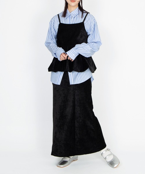 PUNYUS（プニュズ）の「キャンディストライプシャツ（シャツ/ブラウス・レディース・グリーン/イエロー/ブルー・1/2/3/4/5）」の10枚目の写真