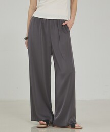 qualite | 【接触冷感＆吸水速乾】クールサテンパンツ/セットアップ対応/夏服/春服/オフィスカジュアル/きれいめ(その他パンツ)