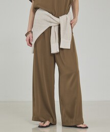 qualite | 【接触冷感＆吸水速乾】クールサテンパンツ/セットアップ対応/夏服/春服/オフィスカジュアル/きれいめ(その他パンツ)