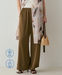 qualite | 【接触冷感＆吸水速乾】クールサテンパンツ/セットアップ対応/夏服/春服/オフィスカジュアル/きれいめ(その他パンツ)