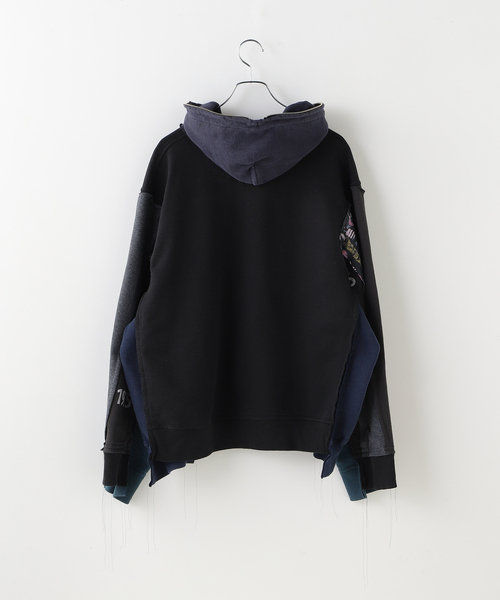 DISCOVERED(ディスカバード)の「DISCOVERED / ディスカバード Band Tee Dolman Zip Hoodie(パーカー・メンズ・ブラック・FREE)」の2枚目の写真