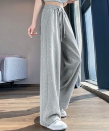 somnium（ソムニウム）の「スウェットワイドパンツ / レディース ウエストゴム リラックス ルーズパンツ 韓国ファッション（スウェットパンツ）」