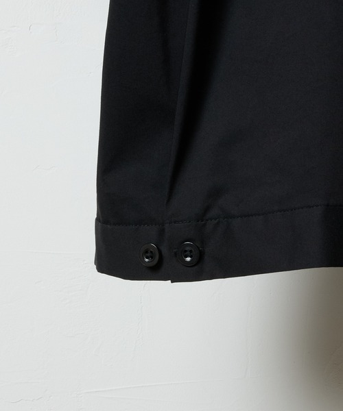 C/N CLOTH BOWLING S/S SHIRT / コットン ナイロン クロス バックロゴ