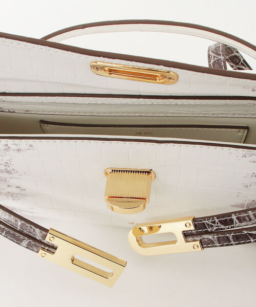 Ray BEAMS（レイビームス）の「JWPEI Bria/SクロコB（トートバッグ・レディース・ホワイト・ONE SIZE）」の4枚目の写真