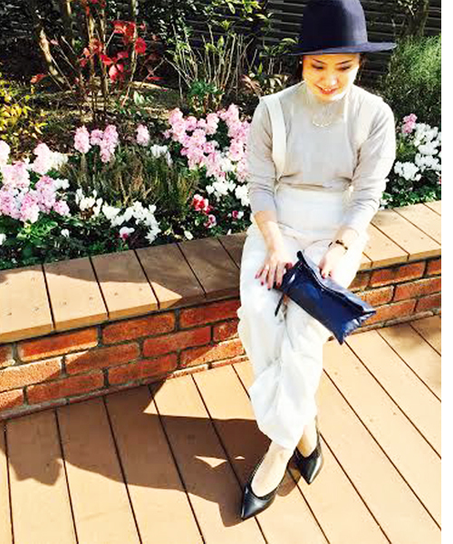 COLLAGE GALLARDAGALANTE（コラージュガリャルダガランテ）の「洗えるサスペンダー付ワイドパンツ（オールインワン）（サロペット/オーバーオール・レディース・ホワイト/サックスブルー・0/1）」の21枚目の写真