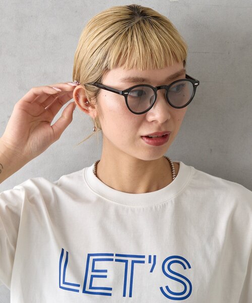 BIRTHDAY BAR(バースデイバー)の「ボストンサングラス(サングラス・レディース・ブラック/ベージュ・0)」の4枚目の写真