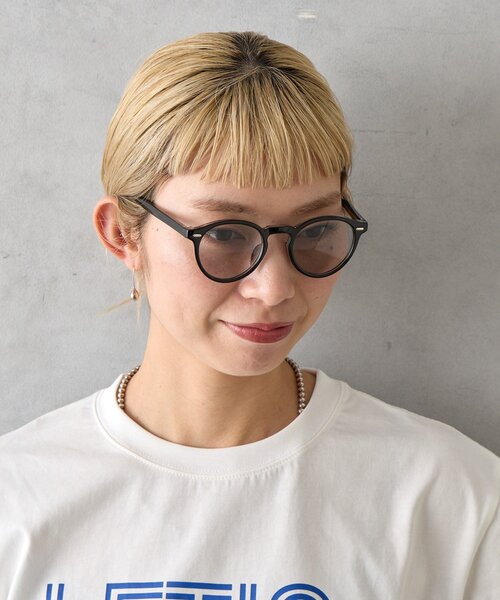 BIRTHDAY BAR(バースデイバー)の「ボストンサングラス(サングラス・レディース・ブラック/ベージュ・0)」の5枚目の写真