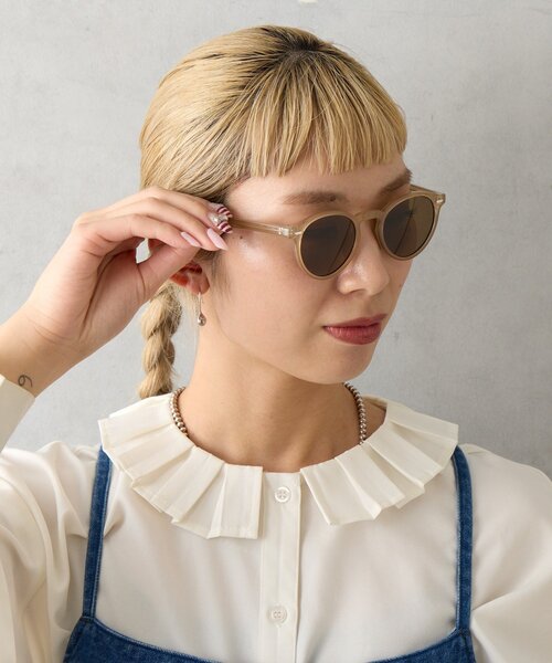 BIRTHDAY BAR(バースデイバー)の「ボストンサングラス(サングラス・レディース・ブラック/ベージュ・0)」の14枚目の写真