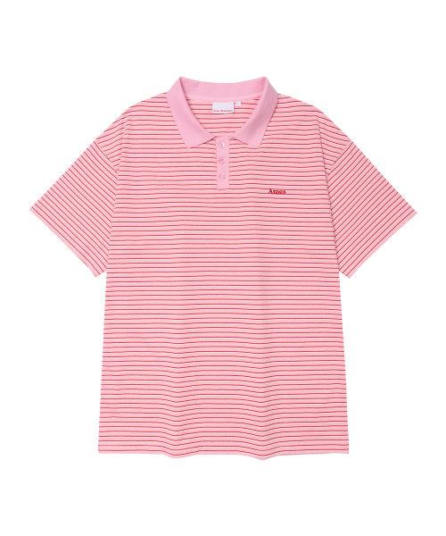 AMESWORLDWIDE(アメスワールドワイド)の「BASIC STRIPE COLLAR TEE PINK(Tシャツ/カットソー・レディース・その他・SMALL/MEDIUM/LARGE)」の12枚目の写真
