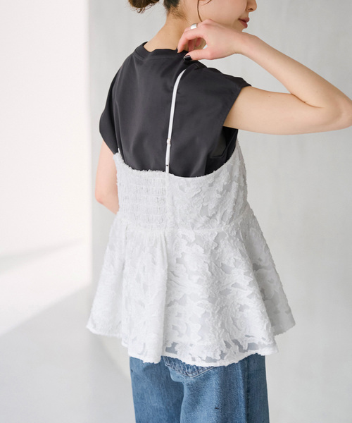 Spick & Span(スピックアンドスパン)の「《一部店舗+WEB限定》シアージャガードキャミソール(キャミソール・レディース・アイボリー/ブラック・FREE)」の16枚目の写真