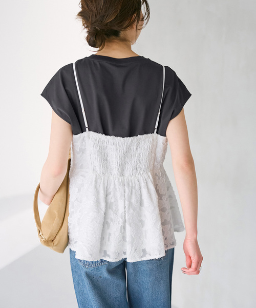 Spick & Span(スピックアンドスパン)の「《一部店舗+WEB限定》シアージャガードキャミソール(キャミソール・レディース・アイボリー/ブラック・FREE)」の17枚目の写真