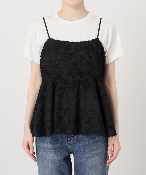 Spick & Span(スピックアンドスパン)の「《一部店舗+WEB限定》シアージャガードキャミソール(キャミソール・レディース・アイボリー/ブラック・FREE)」の20枚目の写真
