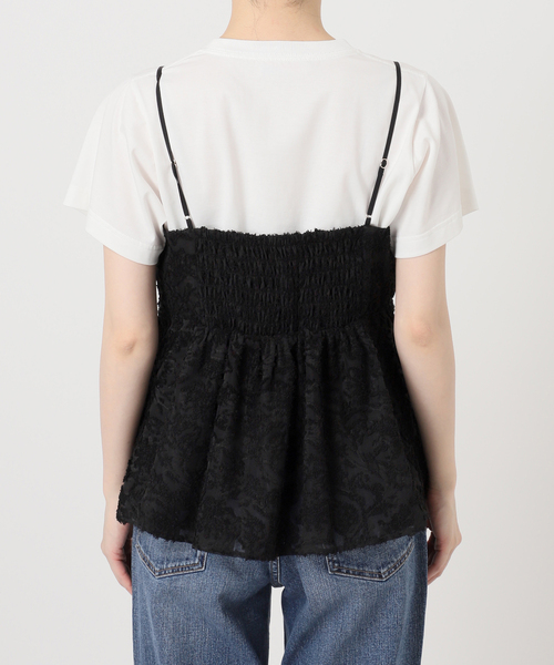 Spick & Span(スピックアンドスパン)の「《一部店舗+WEB限定》シアージャガードキャミソール(キャミソール・レディース・アイボリー/ブラック・FREE)」の22枚目の写真