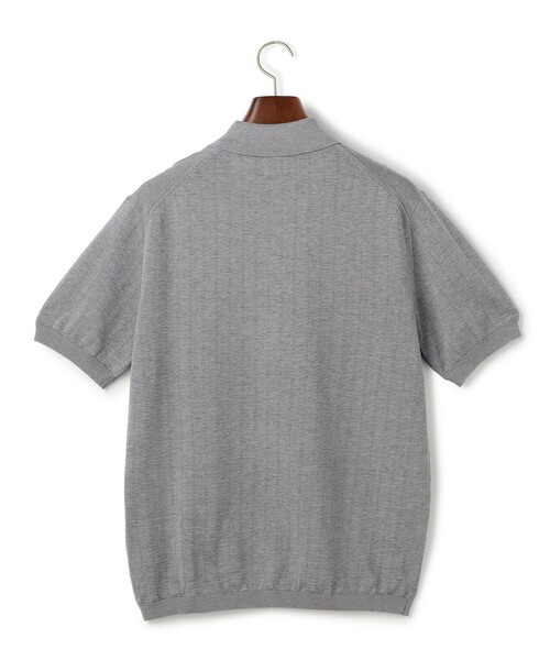 J.PRESS(ジェイプレス)の「【オンオフ対応】シルクコットン ニットポロシャツ(ポロシャツ・メンズ・ネイビー系/ライトグレー系・MEDIUM/LARGE/X-LARGE)」の5枚目の写真
