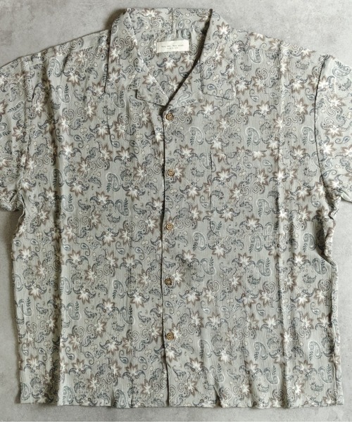 many men many mind（メニーメンメニーマインド）の「MANYMENMANYMINDS / レーヨン総柄シャツ/花柄（シャツ/ブラウス・メンズ・サックスブルー/グリーン系その他/イエロー/ブルー/ブラック・LARGE/MEDIUM）」の20枚目の写真