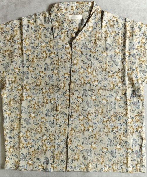 many men many mind（メニーメンメニーマインド）の「MANYMENMANYMINDS / レーヨン総柄シャツ/花柄（シャツ/ブラウス・メンズ・サックスブルー/グリーン系その他/イエロー/ブルー/ブラック・LARGE/MEDIUM）」の6枚目の写真