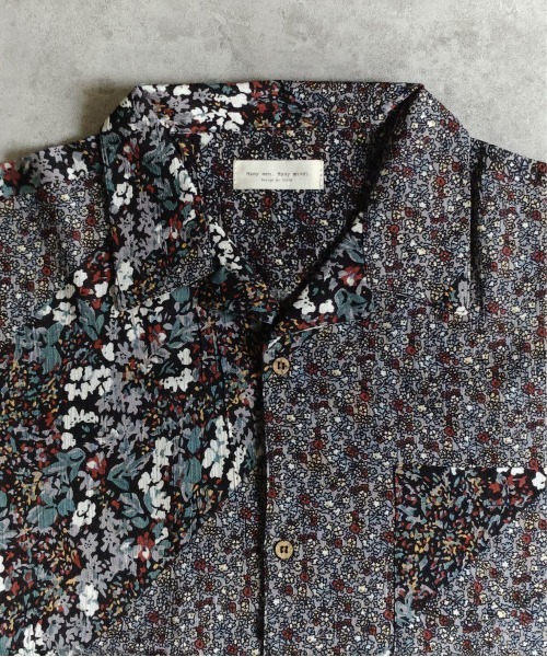 many men many mind（メニーメンメニーマインド）の「MANYMENMANYMINDS / レーヨン総柄シャツ/花柄（シャツ/ブラウス・メンズ・サックスブルー/グリーン系その他/イエロー/ブルー/ブラック・LARGE/MEDIUM）」の12枚目の写真