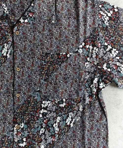 many men many mind（メニーメンメニーマインド）の「MANYMENMANYMINDS / レーヨン総柄シャツ/花柄（シャツ/ブラウス・メンズ・サックスブルー/グリーン系その他/イエロー/ブルー/ブラック・LARGE/MEDIUM）」の15枚目の写真