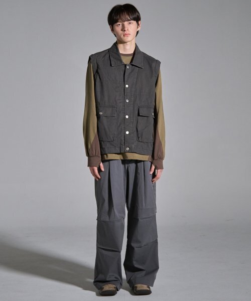 NOUN(ノウン)の「detachable vintage jacket (charcoal)(その他アウター・メンズ・その他・1)」の2枚目の写真