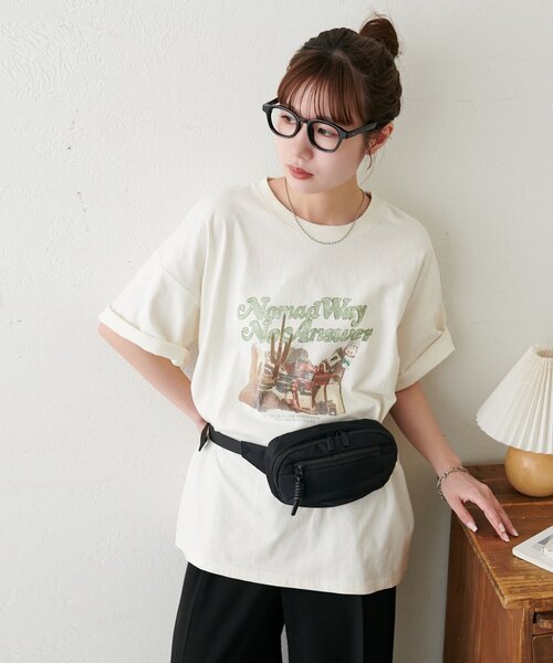 DISCOAT(ディスコート)の「【Enlude/夏の主役T!】製品加工アソートバンドTシャツ《ユニセックス》(Tシャツ/カットソー・レディース・チャコールグレー/アイボリー/モカ・FREE)」の12枚目の写真