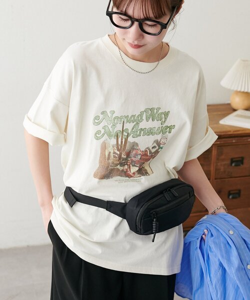 DISCOAT(ディスコート)の「【Enlude/夏の主役T!】製品加工アソートバンドTシャツ《ユニセックス》(Tシャツ/カットソー・レディース・チャコールグレー/アイボリー/モカ・FREE)」の11枚目の写真