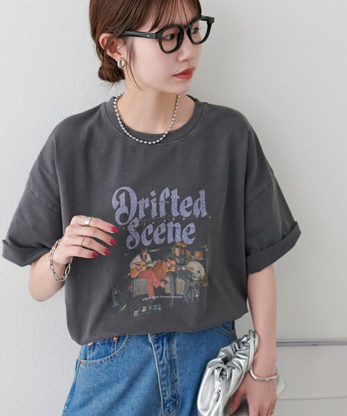 DISCOAT(ディスコート)の「【Enlude/夏の主役T!】製品加工アソートバンドTシャツ《ユニセックス》(Tシャツ/カットソー・レディース・チャコールグレー/アイボリー/モカ・FREE)」の22枚目の写真