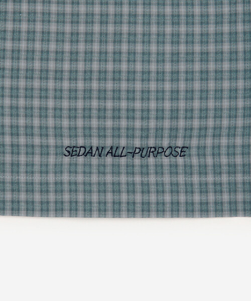 SEDAN ALL-PURPOSE | ドビーチェック オープンカラー半袖シャツ MEN