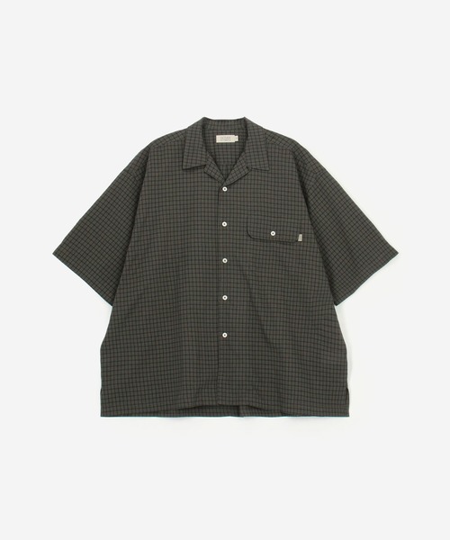 SEDAN ALL-PURPOSE | ドビーチェック オープンカラー半袖シャツ MEN