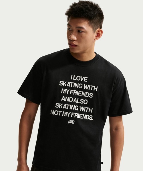 NIKE（ナイキ）の「ナイキ NIKE ナイキSB LSE MY フレンズ S/S Tシャツ（Tシャツ/カットソー・メンズ・ホワイト/ブラック・S/M/L/LL/3L）」の2枚目の写真