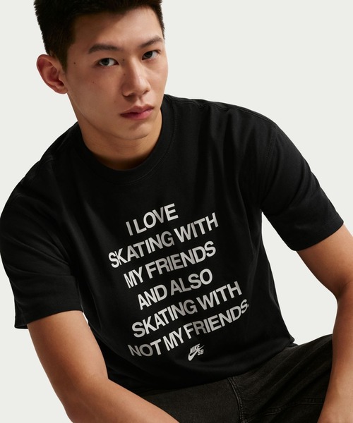 NIKE（ナイキ）の「ナイキ NIKE ナイキSB LSE MY フレンズ S/S Tシャツ（Tシャツ/カットソー・メンズ・ホワイト/ブラック・S/M/L/LL/3L）」の8枚目の写真