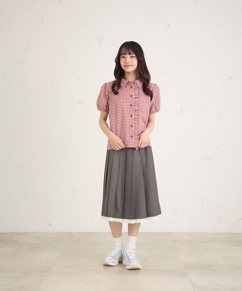FCMM(エフシーエムエム)の「FRILL SHIRTS SS /フリルシャツSS(シャツ/ブラウス・レディース・レッド/アイボリー/ライトブルー・SMALL/MEDIUM)」の5枚目の写真