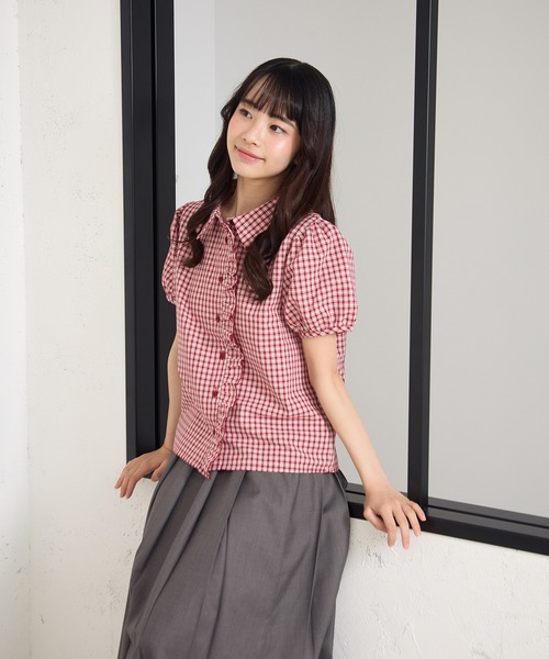 FCMM(エフシーエムエム)の「FRILL SHIRTS SS /フリルシャツSS(シャツ/ブラウス・レディース・レッド/アイボリー/ライトブルー・SMALL/MEDIUM)」の10枚目の写真